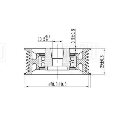 Ролик ремня приводного TRIALLI CM1108