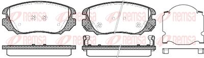 Колодки тормозные передние REMSA 138502