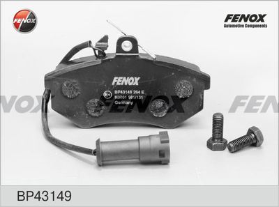 Колодки тормозные дисковые FENOX BP43149