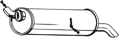 Глушитель задняя часть BOSAL 190509