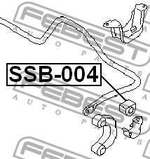 Втулка стабилизатора заднего FEBEST SSB004