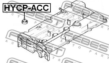 Кольцо уплотнительное свечного колодца FEBEST HYCPACC