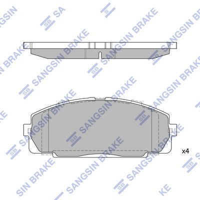 Колодки тормозные дисковые SANGSIN SP2077