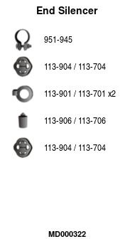 Глушитель задняя часть POLMOSTROW 3006