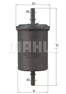 Фильтр топливный MAHLE KL4161