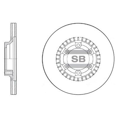 Диск тормозной SANGSIN SD1059