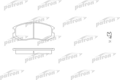 Колодки тормозные дисковые передние PATRON PBP759