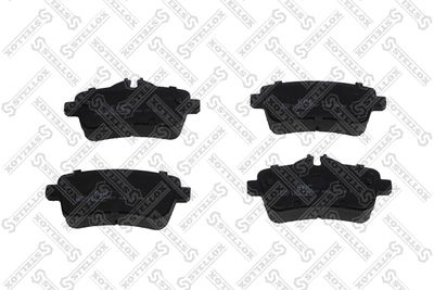 Колодки дисковые задние с антискрипными пластинами STELLOX 000659BSX