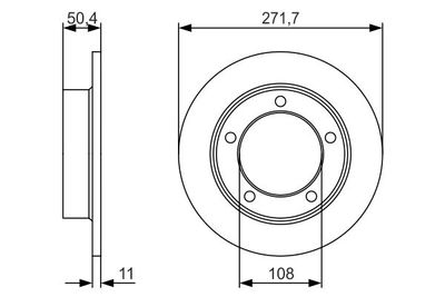 Диск тормозной BOSCH 0986479R73