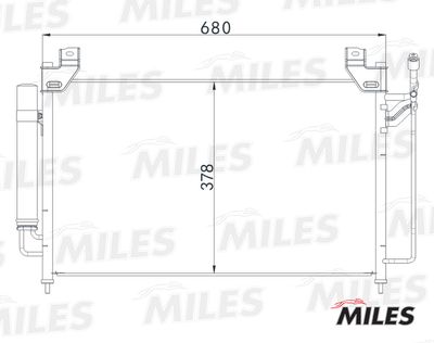 Радиатор кондиционера Miles ACCB084