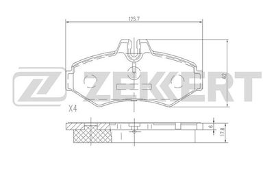 Колодки тормозные дисковые задние BLITZ BB0222