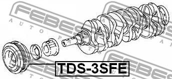 Шкив коленвала FEBEST TDS3SFE