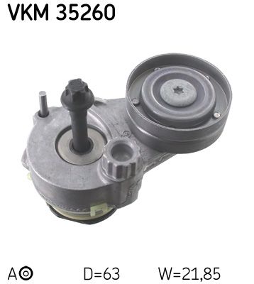 Ролик поликлинового ремня натяжной SKF VKM35260