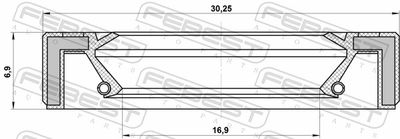 Сальник насоса масляного TOYOTA 1516574020