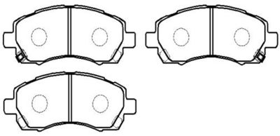 Колодки тормозные дисковые передние HSB HP5045