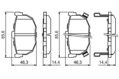 Колодки тормозные дисковые задние BOSCH 0986424418
