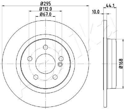 Диск тормозной Mercedes A246423011207