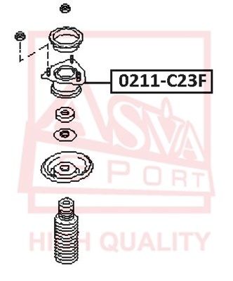 Опора амортизатора переднего ASVA 0211C23F