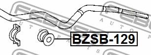 Втулка стабилизатора передняя FEBEST BZSB129
