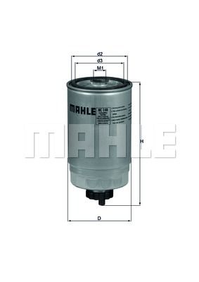 Фильтр топливный MAHLE KC140