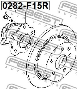 Ступица FEBEST 0282F15R