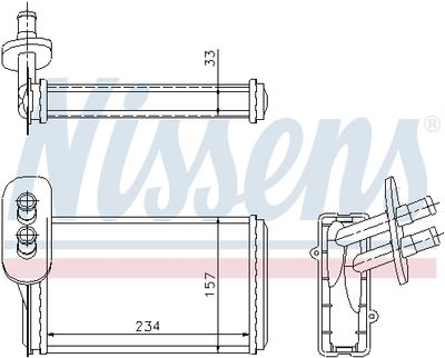 Радиатор отопителя NISSENS 73962