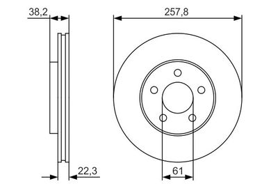Диск тормозной BOSCH 0986479R56