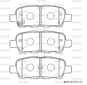 Колодки тормозные задние NISSAN 440608H3X5