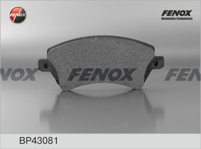 Колодки тормозные передние FENOX BP43081