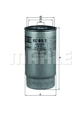 Фильтр топливный MAHLE KC851