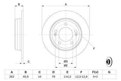 Диск тормозной BOSCH 0986479052