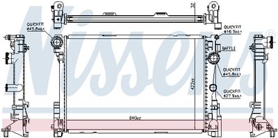 Радиатор системы охлаждения NISSENS 67167