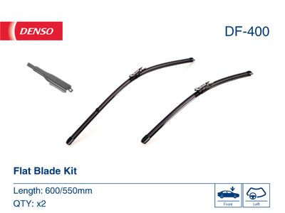 Комплект бескаркасных щеток стеклоочистителя DENSO DF400