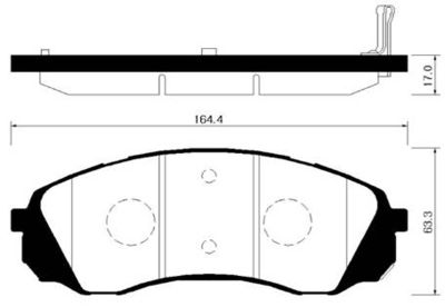 Колодки тормозные дисковые передние HSB HP1039