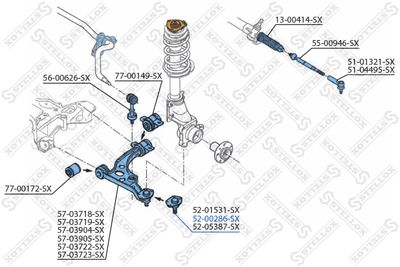 Опора шаровая STELLOX 5200286SX