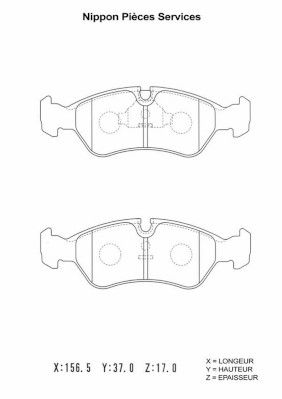 Колодки тормозные передние Mando MPD05