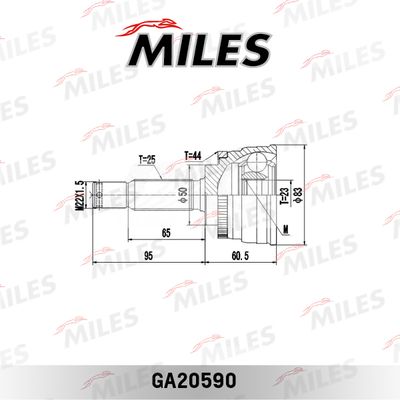 ШРУС наружный Miles GA20590