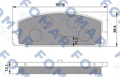 Колодки тормозные FOMAR FRICTION FO680181