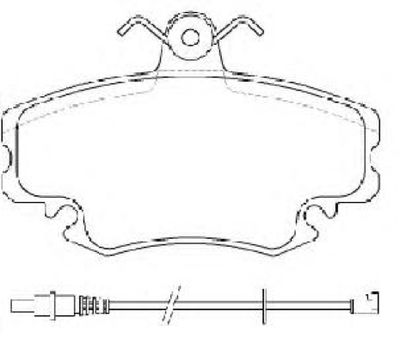 Колодки тормозные дисковые передние AKYOTO AKD1251