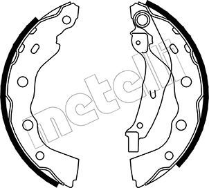 Колодки тормозные барабанные METELLI 530259