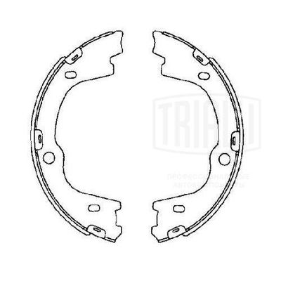 Колодки стояночного тормоза TRIALLI GF4646