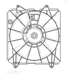 Вентилятор радиатора кондиционера LUZAR LFAC2304