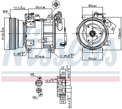 Компрессор кондиционера NISSENS 89148