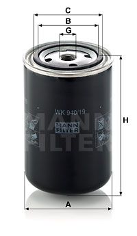 Фильтр топливный MANN-FILTER WK94019