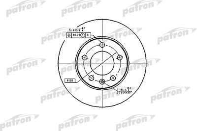 Диск тормозной задний PATRON PBD2805