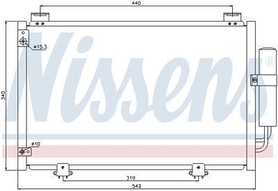 Радиатор кондиционера NISSENS 94581