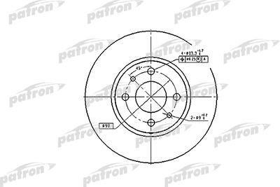 Диск тормозной задний PATRON PBD1790