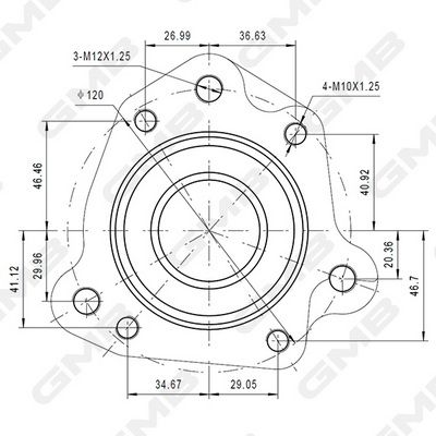 Ступица колеса GMB GH22810