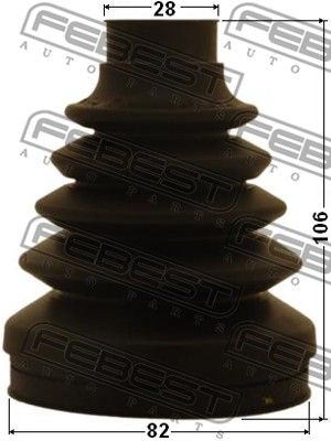 Пыльник ШРУС внутреннего комплект FEBEST 1015CAP