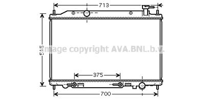 Радиатор системы охлаждения AVA DN2295